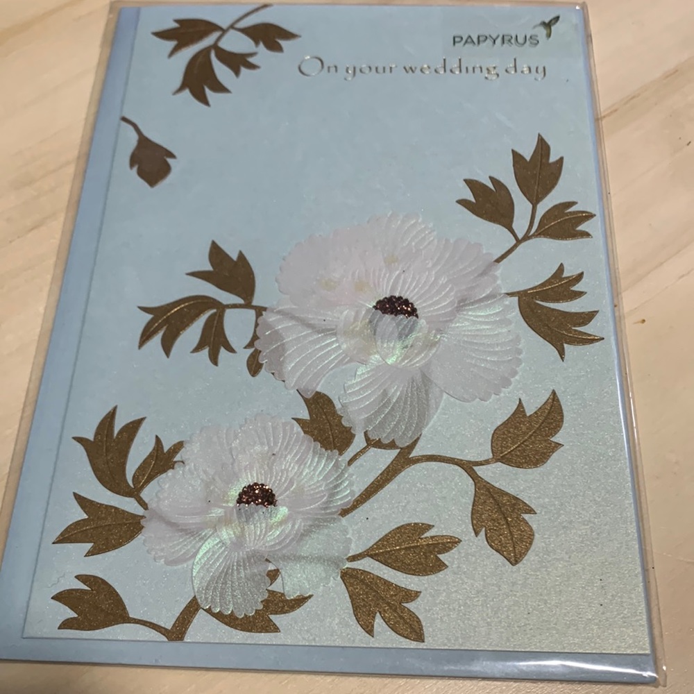 Papyrus Wedding Card